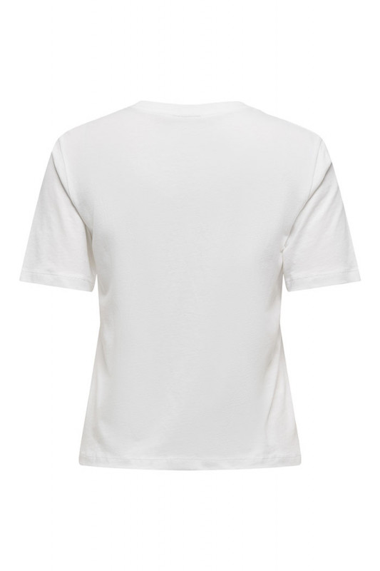 T-shirt Rex blanc 100% coton manches courtes