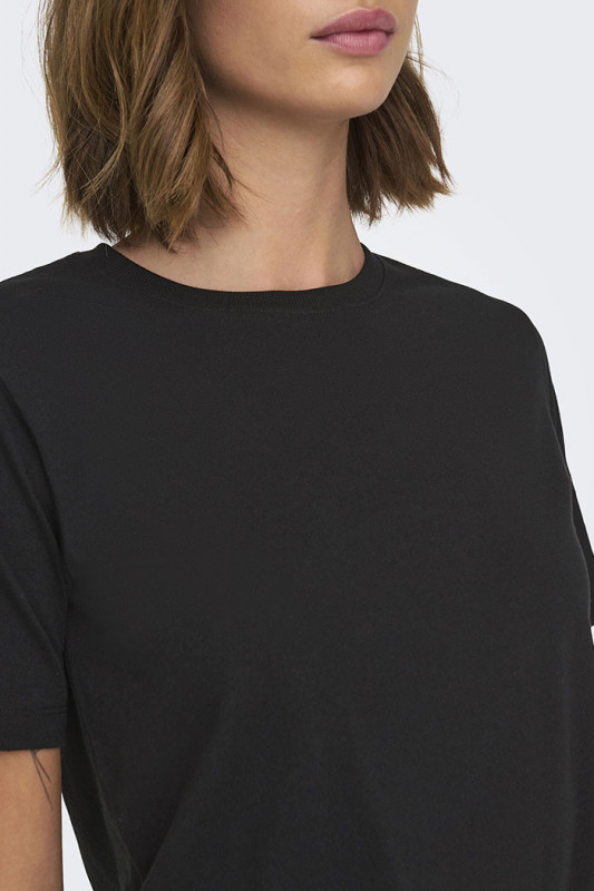 T-shirt Rex noir 100% coton femme JDY