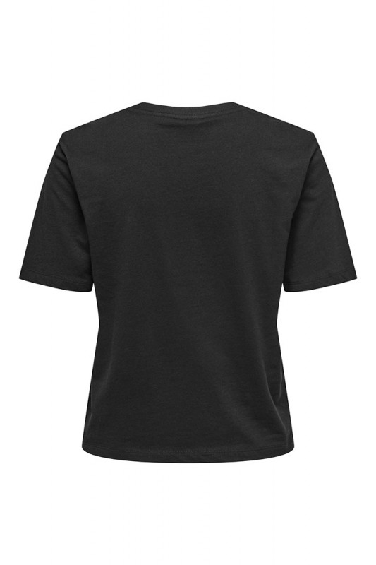 T-shirt Rex noir 100% coton manches courtes
