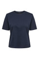 T-shirt Rex bleu marine 100% coton