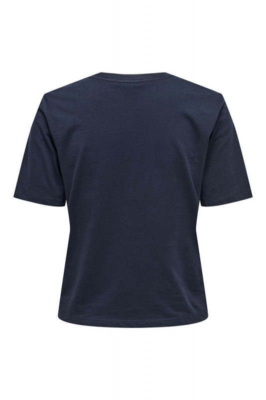 T-shirt Rex bleu marine 100% coton