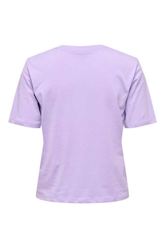 T-shirt Rex mauve 100% coton