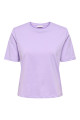 T-shirt Rex mauve 100% coton