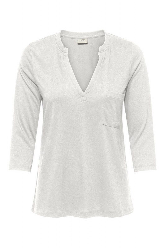 T-shirt Dalila col V banc JDY