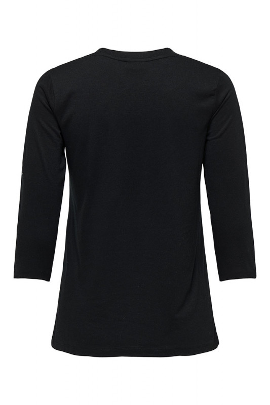 T-shirt Dalila col V noir femme JDY