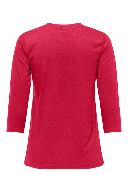 T-shirt Dalila col V rouge femme JDY