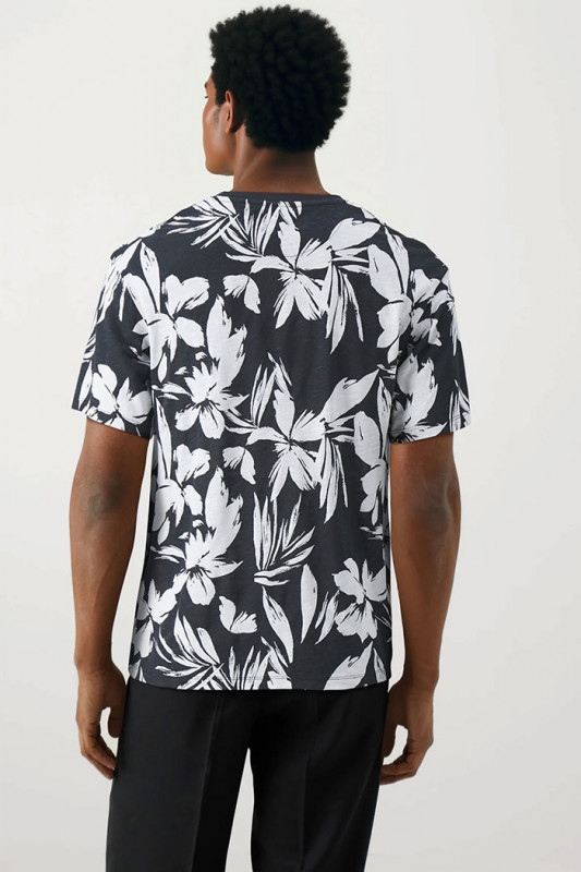 T-shirt Resort noir et blanc