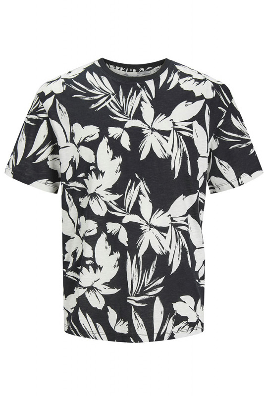 T-shirt Resort noir et blanc Jack & Jones