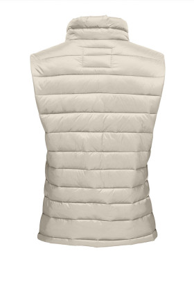 Gilet anti-froid sans manches beige clair