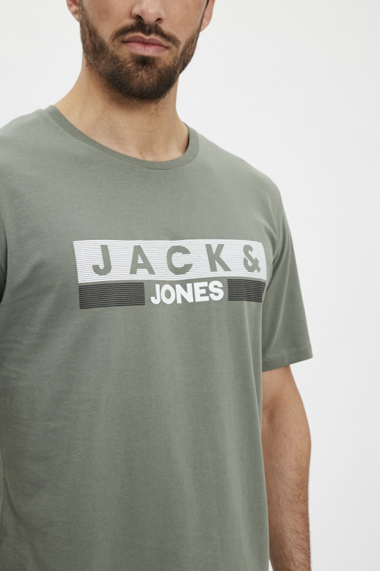 T-shirt logo Play2 vert homme Jack & Jones