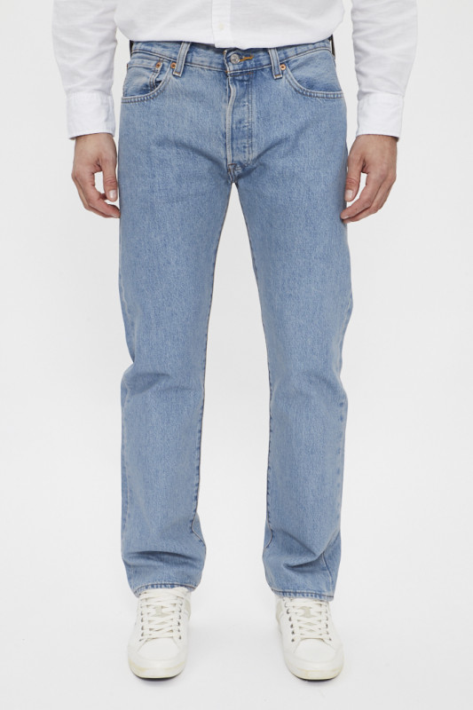 Jeans 501 levis original light stonewash homme