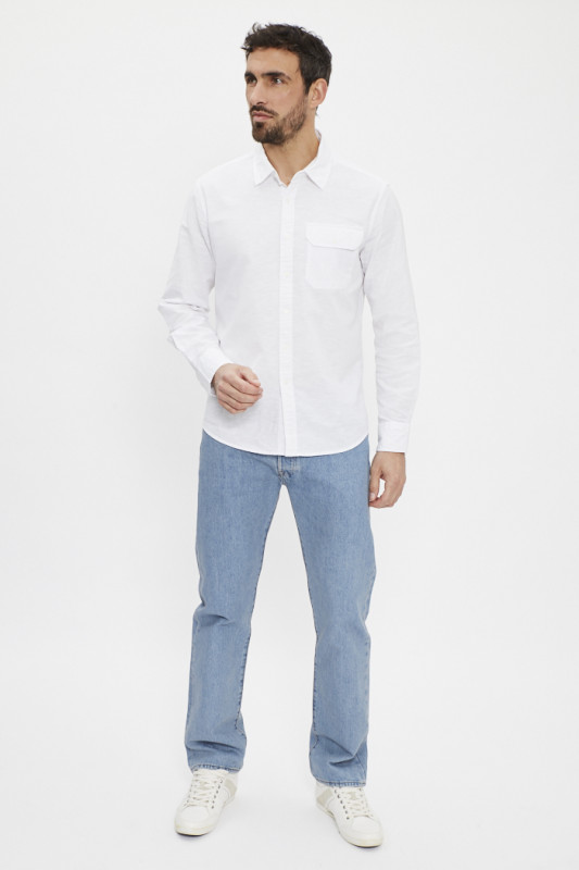 Jeans 501 levis original light stonewash homme levi's