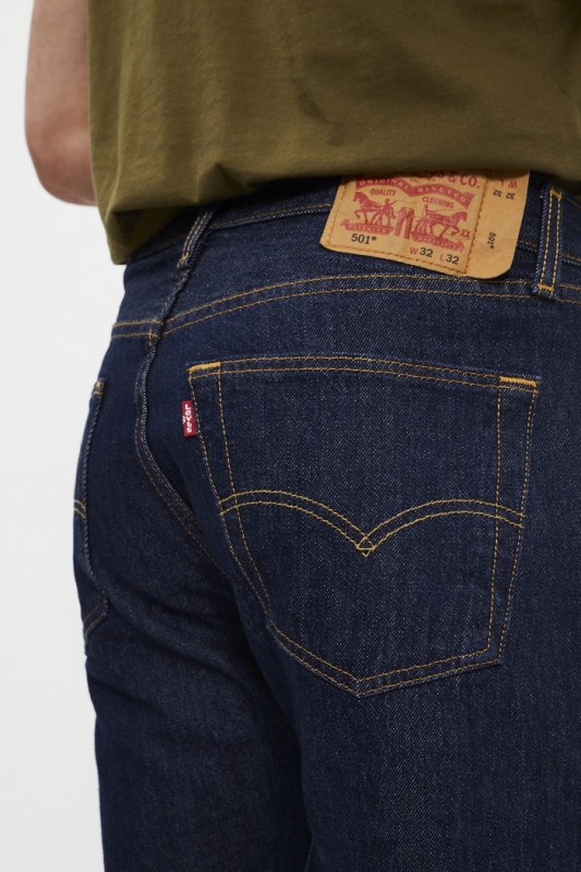Jeans 501 levis original rinse homme levi's