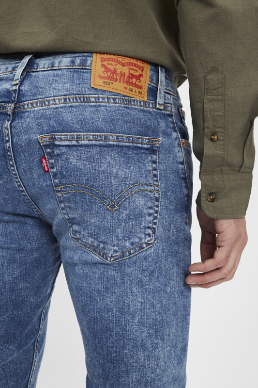 Jeans 512 slim taper blue denim homme levi's