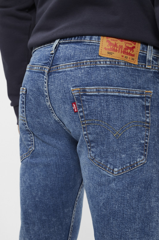 Jeans 502 taper bleu denim homme levi's