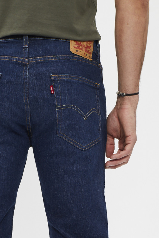 Jeans 502 taper fit blue denim homme levi's