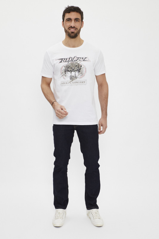 T-shirt Live in concert Blanc