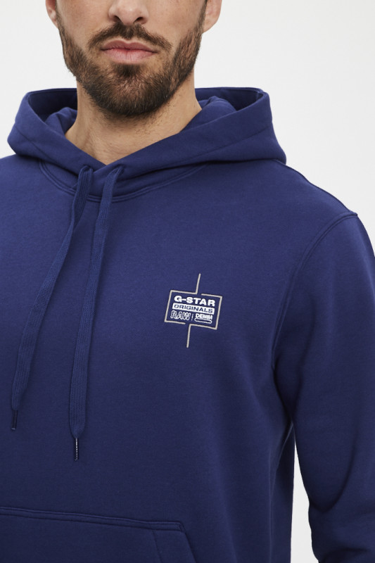 Sweat logo Ballpen blue homme G-Star