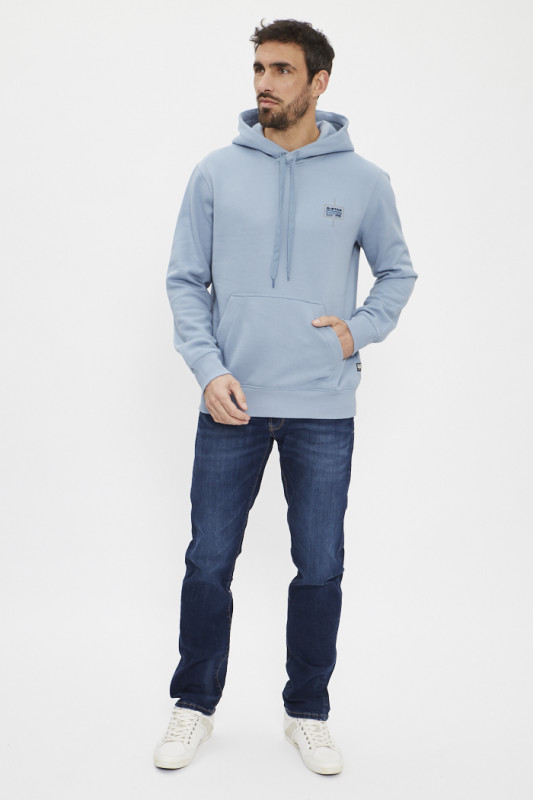 Sweat logo Ash blue G-Star