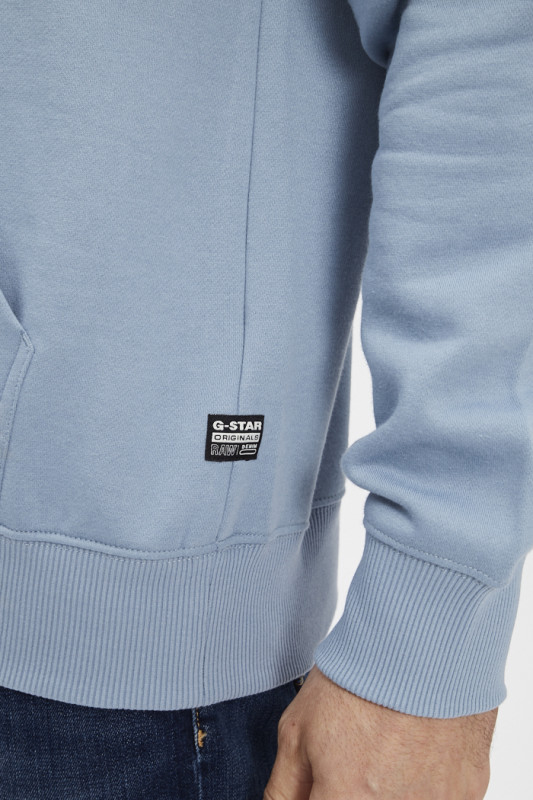Sweat logo Ash blue G-Star en coton mélangé