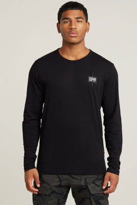 T-shirt chest logo noir homme