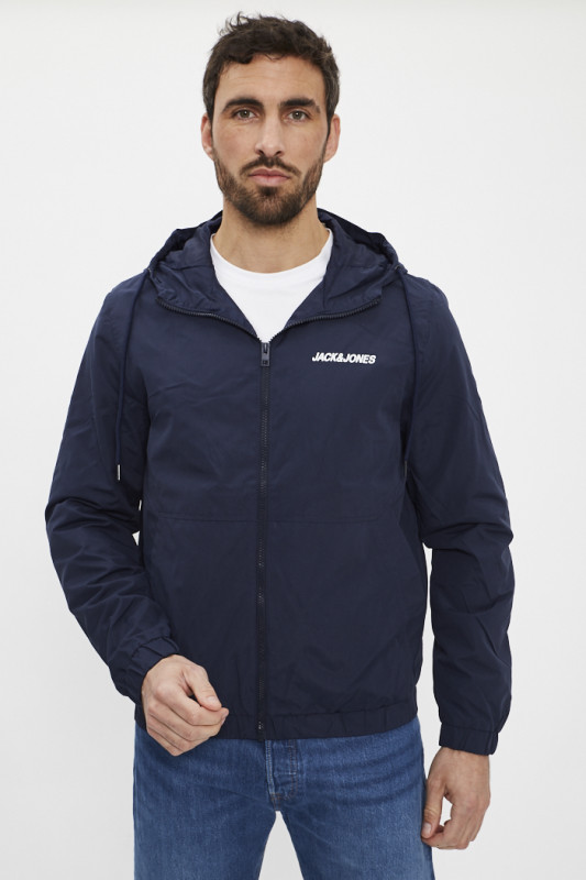 Veste bomber coupe vent  bleu marine homme