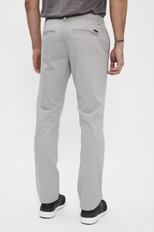 Chino Bolton regular gris clair