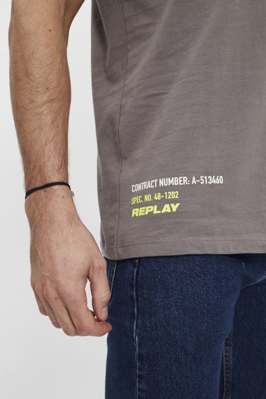 T-shirt Contract Number gris