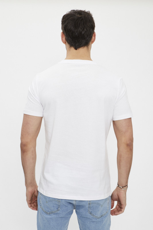 T-shirt Bulldog blanc