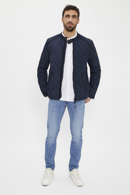 Veste matelassée bleu marine zippée Replay