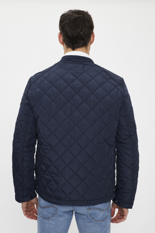 Veste matelassée bleu marine zippée