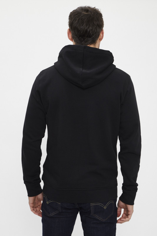 Hoodie zippé noir