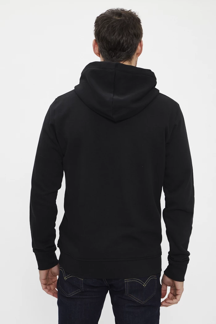 Sweat à capuche zippé noir femme Replay | Destock Jeans