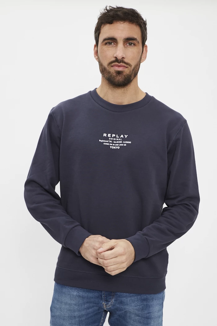 Sweat Homme Denim & Supply Ralph Lauren - Bleu, Taille S, Coton