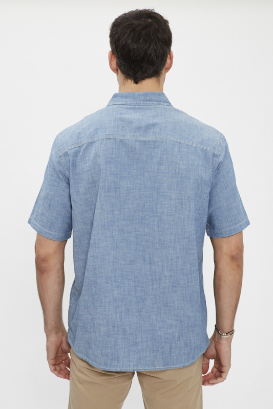 chemise utility workshirt bleu denim