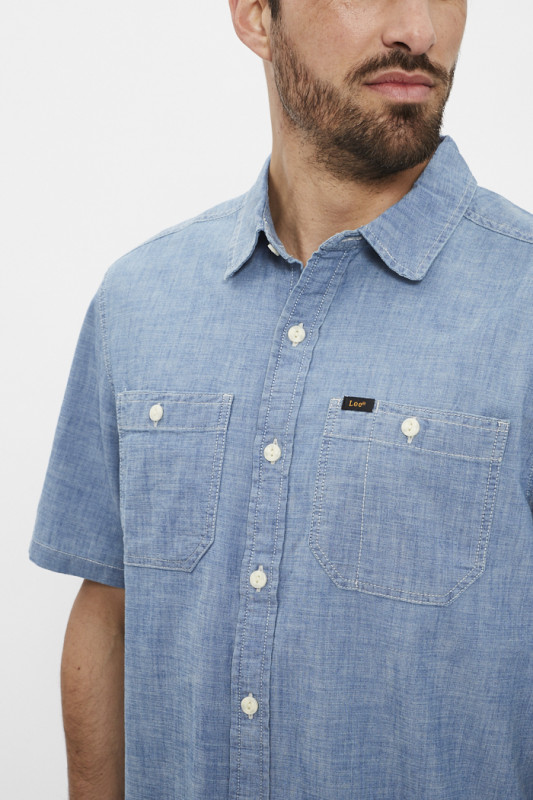 chemise utility workshirt bleu denim Lee