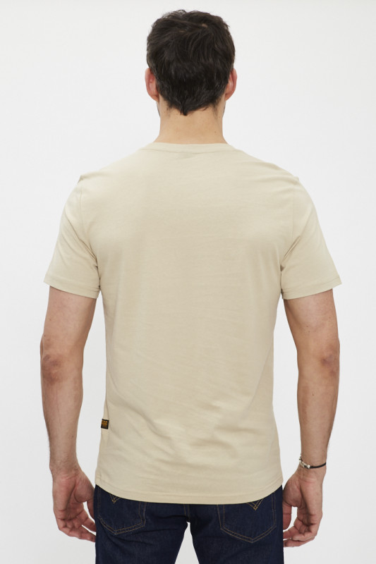 Pack de 2 t-shirts graw slim noir et beige homme G-Star