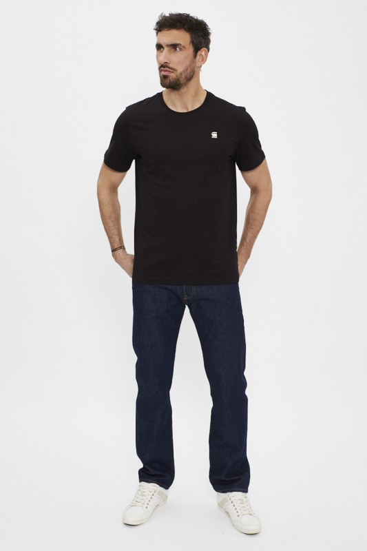 Pack de 2 t-shirts graw slim noir et beige G- Star manches courtes