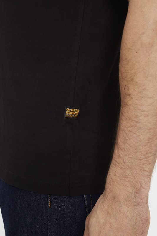 Pack de 2 t-shirts graw slim noir et beige G-star 100% coton
