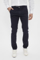 Pantalon chino bleu marine en coton & élasthanne