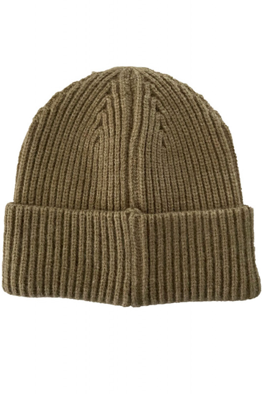 Bonnet beige marron bords retroussés homme wrangler