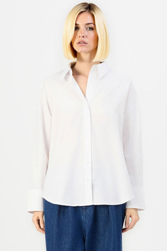 Chemisier Oregon blanc coupe ample