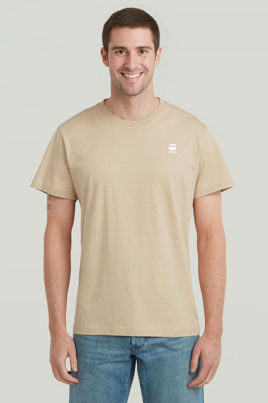 T-shirt graw slim beige homme