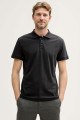 Polo basique noir en jersey