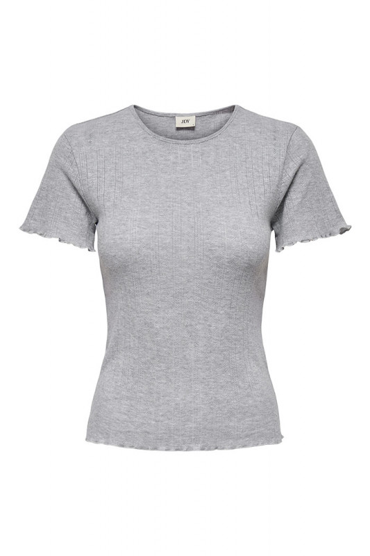 Top Salsa gris 100% coton femme