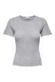 Top Salsa gris 100% coton
