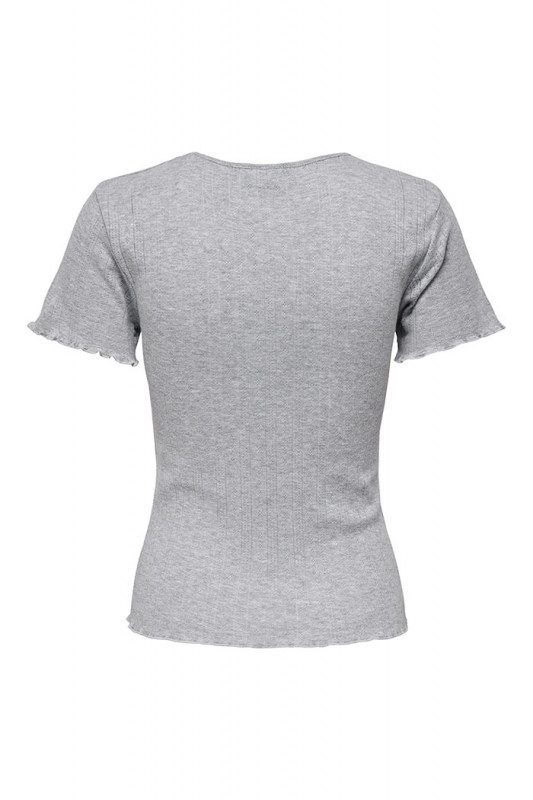 Top Salsa gris 100% coton