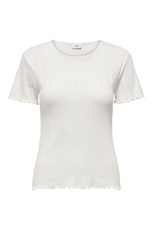 Top Salsa blanc 100% coton JDY