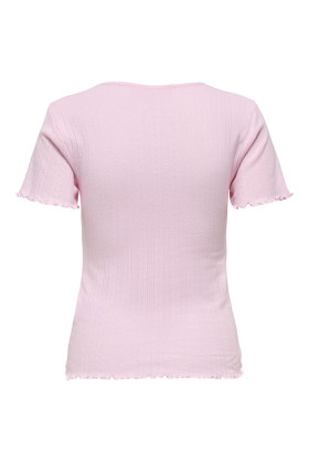 Top Salsa rose 100% coton femme