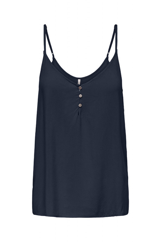 Top bretelles Selina bleu marine femme Only